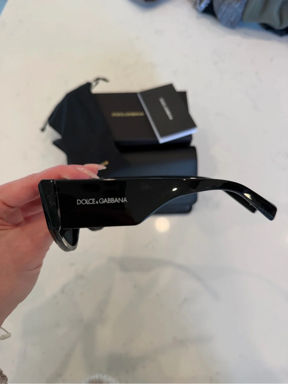Dolce & Gabbana - DG4461 501/87 Black/Grey Acetate Sunglasses